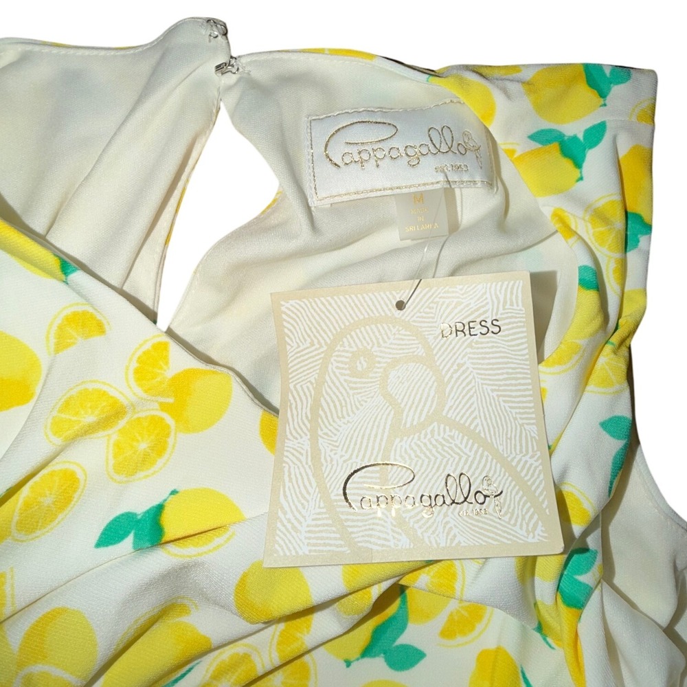 Cappagallo Women's Sleeveless Lemon Print A-Line Lined Dress, Size M, NWT - Picture 4 of 6